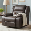DEAN 41" Wide Brown Swivel Glider Recliner