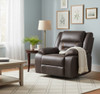 DEAN 41" Wide Brown Swivel Glider Recliner