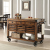 Kaif - Kitchen Cart - Distressed Chestnut