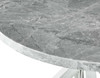 VANDALE Gray Real Marble 52" Round Dining Table
