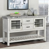 VANDALE Gray Real Marble 61" Wide x 38" Height Server