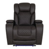 Wendell - Power Motion Recliner With Storage, USB & LED - Dark Gray