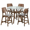 Oscar - Round Glass Counter Table Set