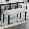 Carissa - Dining Bench - Stone