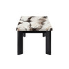Strata - Faux Marble 3 Piece Occasional Set (1 Coffee & 2 End Tables) - Black / White