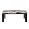 Strata - Faux Marble 3 Piece Occasional Set (1 Coffee & 2 End Tables) - Black / White