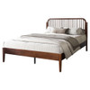 Soma - 5/0 Platform Spindle Queen Bed - Walnut