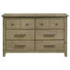 Hazlewood - 6-Drawer Bedroom Dresser Cabinet