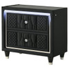 Lorient - 2-Drawer LED Nightstand With USB