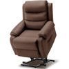 ETHEN Brown Linen 32" Wide x 38" Height Power Lift Recliner
