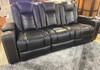 GERALD Black 87" Wide Power Reclining Sofa
