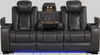 GERALD Black 87" Wide Power Reclining Sofa