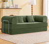 HANS Green 78" x 27" Wide Compressed Foam Modular Lounge Sofa Bed