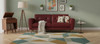 CAMBIANO Red 86" Wide x 36" Height Sofa