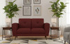 CAMBIANO Red 62" Wide x 36" Height Loveseat