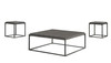Tekoa - 3 Piece Table Set (Cocktail & 2 End Tables) - Dark Brown