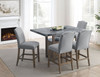 Grayson - Counter Height Set With Gray Top Table