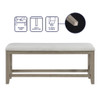 Lily - Counter Bench - Greige