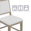 Lily - Counter Chair (Set of 2) - Greige