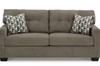 KAIRO Brown 75" Wide Full Size Sofa Sleeper