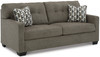 KAIRO Brown 75" Wide Full Size Sofa Sleeper