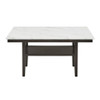 Carissa - 60" Rectangle Dining Table With Storage Shelf - Black / White