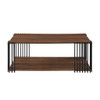 Vertex - Rectangular 3 Piece Occasional Set (1 Coffee & 2 End Tables) - Brown / Black