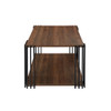 Vertex - Rectangular 3 Piece Occasional Set (1 Coffee & 2 End Tables) - Brown / Black