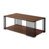 Vertex - Rectangular 3 Piece Occasional Set (1 Coffee & 2 End Tables) - Brown / Black