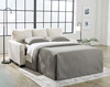 ELOWEN Beige 76" Wide Full Size Sofa Sleeper