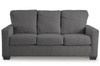ELOWEN Gray 85" Wide Queen Size Sofa Sleeper