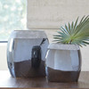 BALKA Black Nickel 11" Height Vase Pair