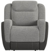 NOUR Gray Fabric Reclining Livingroom with Glider Loveseat