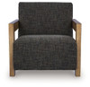 Dorney - Accent Chair - Charcoal / Brown