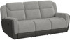 NOUR Gray Fabric Reclining Sofa 