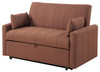 YALTA Copper Boucle Fabric 60" Wide Pull-Out Sofa Sleeper