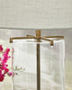 Gizeh - Glass Table Lamp - Clear / Gold Finish