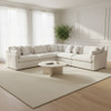 LAXMERE Cream Performance Fabric 120" x 120" True Modular Sectional