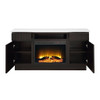 Jaramillo - Server With Fireplace - Engineered Marble & Rustic Espresso