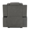 Leuco - Power Motion Recliner With Cup Holder, Control, LED & Power Headrest - Gray
