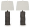 Neilett - Poly Table Lamp (Set of 2) - Antique Brown