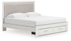 Zuraleus - Upholstered Panel Platform Storage Bed