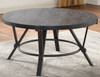 MERZI Dark Gray 36" Wide Round Coffee Table