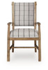 Ridgester - Dining Upholstered Arm Chair (Set of 2) - Light Brown