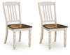 Wirloni - Dining Room Side Chair (Set of 2) - Antique White / Brown
