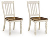 Wirloni - Dining Room Side Chair (Set of 2) - Antique White / Brown