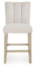 Larawyn - Upholstered Barstool (Set of 2) - Bisque
