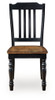Clorazi - Dining Room Side Chair (Set of 2) - Black / Brown