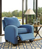AYANA Blue 34" Wide Push-Back Recliner