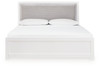 Maeling - King Upholstered Panel Bed - White